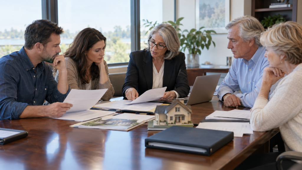 Family reviewing options for transferring Alabama real estate after death