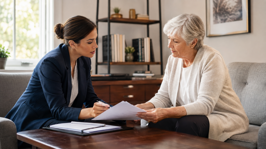 Guardian ad litem meeting with an Alabama adult in a guardianship case